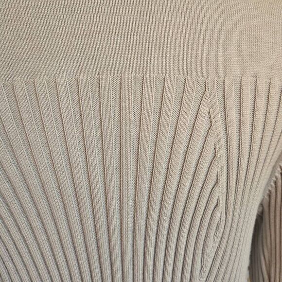 Tommy Bahama Womens Pickford Rib Open Front Cardigan Sweater Beige Size Medium - Picture 7 of 10